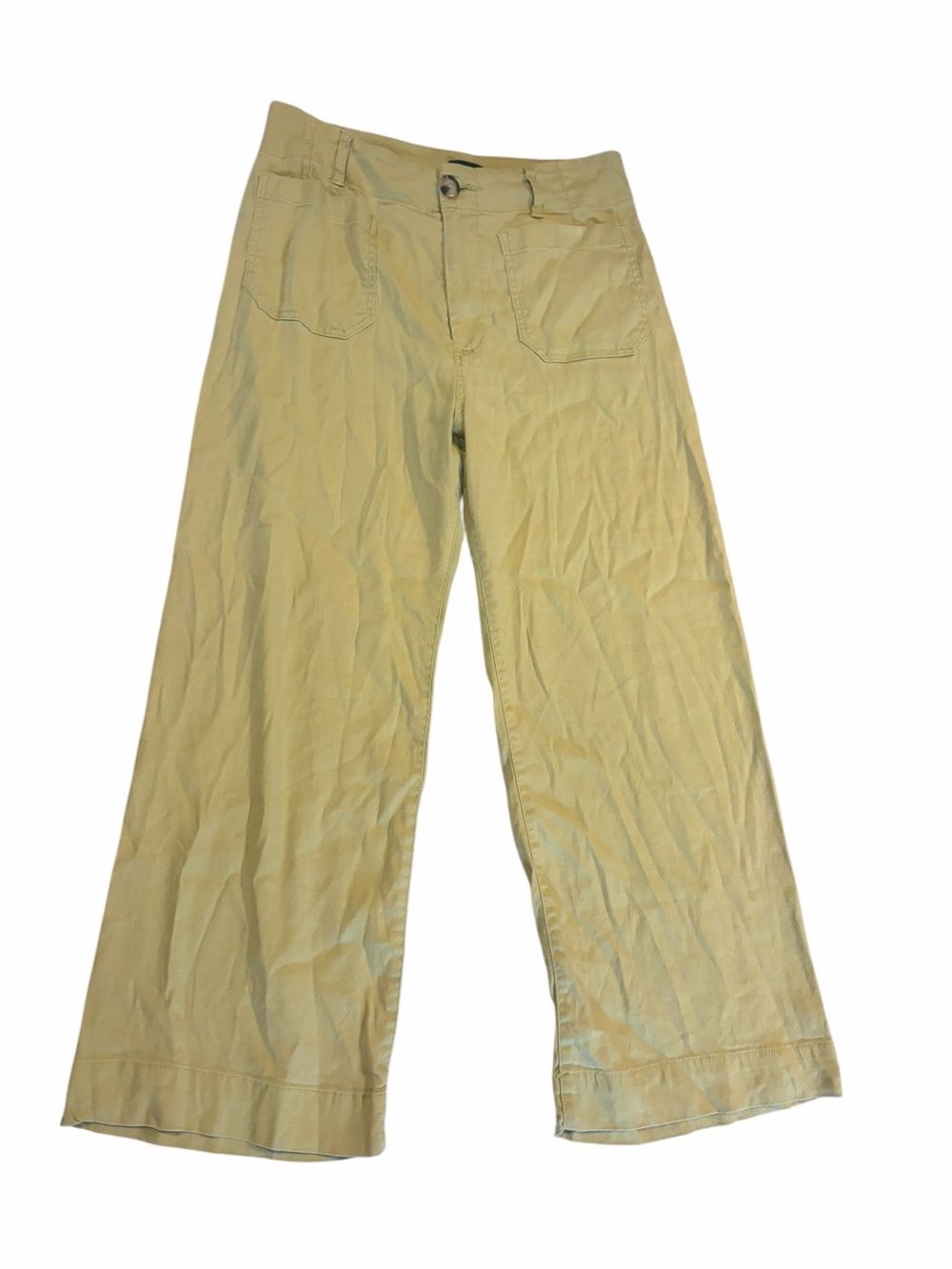 Anthropologie/ Maeve - Colette High-Rise Wide Leg Linen Stretch Pants - Picture 6 of 10